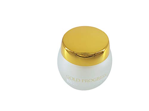 Crema reparadora de lujo Gold Progress, 24 K, base de partículas de oro, cara, cuello y escote, reafirmante, reparador, 50 ml