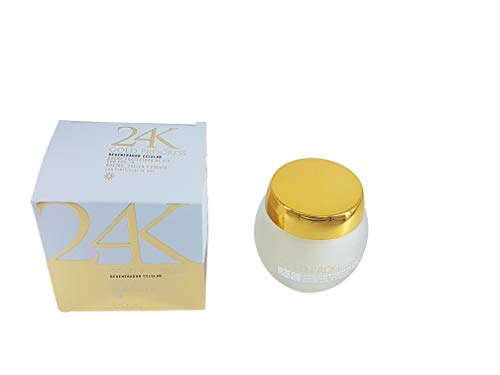 Crema reparadora de lujo Gold Progress, 24 K, base de partículas de oro, cara, cuello y escote, reafirmante, reparador, 50 ml