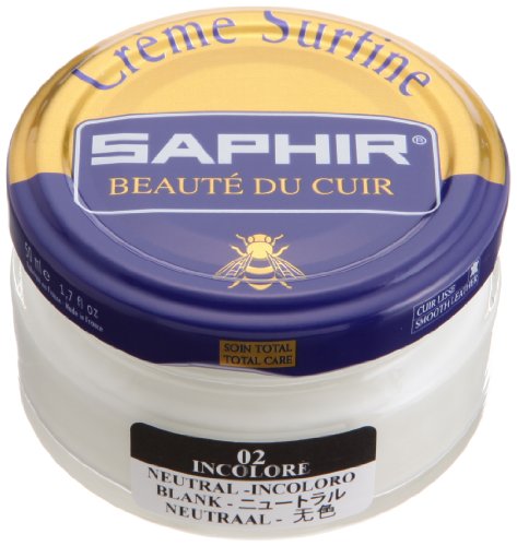 Crème Surfine, de la marca Saphir, para abrillantar zapatos, 50 ml (02) NEUTRAL