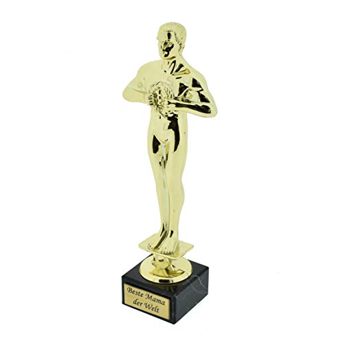 Creofant - Figura de victoria sobre base de mármol con grabado · Trofeo mejor mamá · trofeo como regalo y trofeo · Figura de premio · Regalo para mamá · Idea de regalo