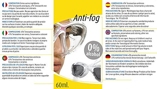 Cressi Antifog DF200050K - Spray antivaho para gafas de natación