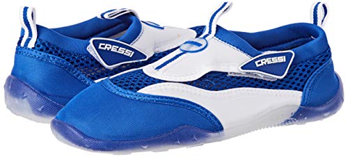 Cressi Coral Junior Aqua Shoes, Zapatillas Chanclas, Niños, Azul (Blau/Weiss), 24 EU