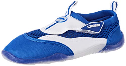 Cressi Coral Junior Aqua Shoes, Zapatillas Chanclas, Niños, Azul (Blau/Weiss), 24 EU