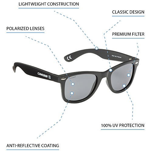 Cressi Gafas de Sol Premium - Unisex Adulto Polarizadas Protección 100% UV