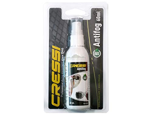 Cressi Premium Anti Fog - Antivaho Spray para Máscara de Buceo/Gafas de Natación, 60 ml