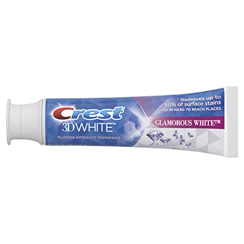 Crest 3D White Luxe, Glamorous White, Vibrant Mint Toothpaste 4.1oz (Pack of 4) by Crest