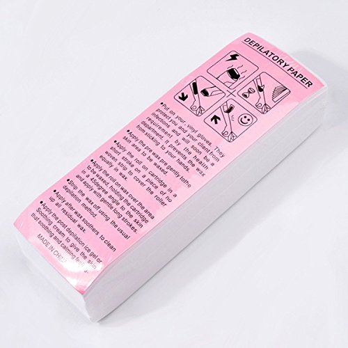 Crisnails - Bandas de Papel para Depilación con Cera, 1 Paquete (100 Unidades)