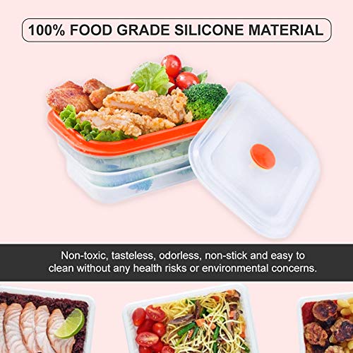 Crisolux Estuche Vapor microondas Silicona vaporera microondas Papillote para cocinar al Vapor Lavado facil al lavavajillas (1-2 Personas 600ml)