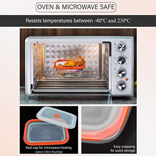 Crisolux Estuche Vapor microondas Silicona vaporera microondas Papillote para cocinar al Vapor Lavado facil al lavavajillas (3-4 Personas 1200ml)