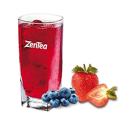 Crispins ZenTea Preparado en polvo para Té Helado sabor Fresa - Arándanos, Estuche de 25 sobres monodosis