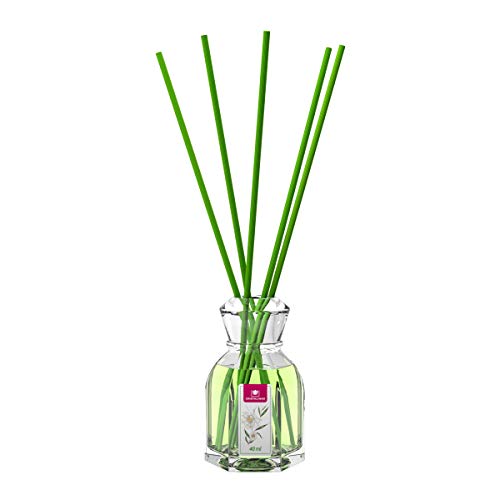 CRISTALINAS. Ambientador MIKADO Clásico. Difusor con varillas de ratán. Formula sin Alcohol. Máxima duración: más de 8 semanas. Capacidad 40ml. Disfruta de tu aroma favorito Dama de noche