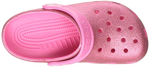 Crocs Classic Glitter Clog Kids, Zuecos Unisex Niños, Rosa (Pink Lemonade 669), 34/35 EU