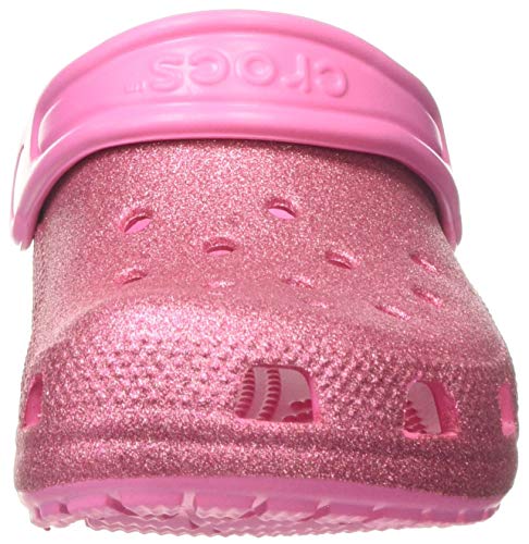 Crocs Classic Glitter Clog Kids, Zuecos Unisex Niños, Rosa (Pink Lemonade 669), 34/35 EU