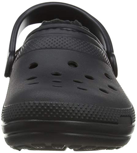 Crocs Classic Lined Clog, Zuecos Unisex Adulto, Negro (Black/Black), 45/46 EU