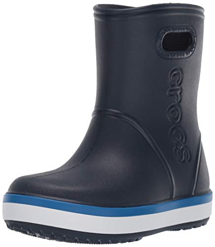 Crocs Crocband Rain Boot Kids, Botas de Agua Unisex Niños, Azul (Navy/Bright Cobalt 4kb), 33/34 EU
