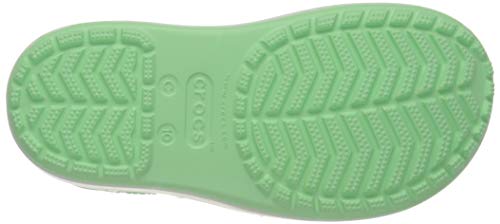Crocs Crocband Rain Boot Kids, Botas de Agua Unisex Niños, Verde (Neo Mint/Light Grey 3to), 34/35 EU