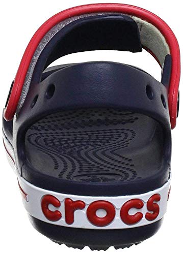 Crocs Crocband Sandal Kids, Sandalias Unisex Niños, Azul (Navy/Red), 24/25 EU