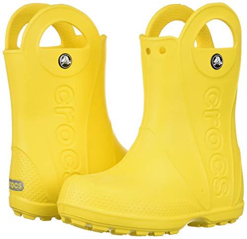 Crocs Handle It Rain Boot K, Botas de Agua Unisex Niños, Amarillo (Yellow), 29/30 EU