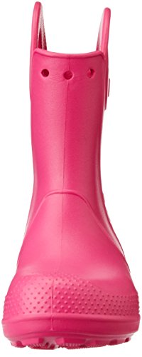 Crocs Handle It Rain Boot K, Botas de Agua Unisex Niños, Rosa (Candy Pink), 25/26 EU