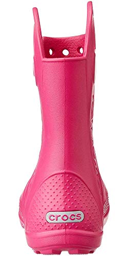 Crocs Handle It Rain Boot K, Botas de Agua Unisex Niños, Rosa (Candy Pink), 25/26 EU