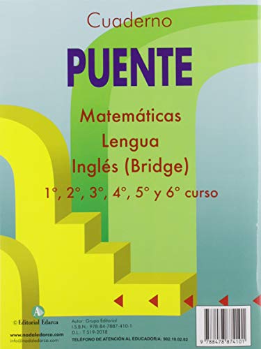 Cuaderno De Matemáticas. Puente 2º Curso Primaria. Ejercicios Básicos Para Preparar El Paso a 3er curso