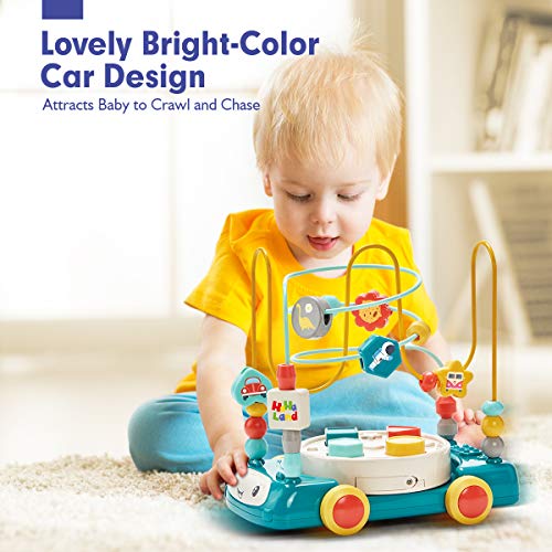 CubicFun Laberintos de Abalorios Coches de Juguetes Bebes 1 año Laberinto de Cuentas Clasificador de Formas Música con Luz Juegos Educativos Montessori Juguetes para Niños 1 2 3 años