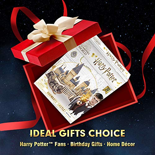 CubicFun Puzzle 3D Harry Potter Hogwarts Castillo Escuela de Brujería y Hechicería Kits de Construcción Modelo, DIY Juguetes 3D Rompecabezas Regalos para Adultos y Niños, 197 Piezas