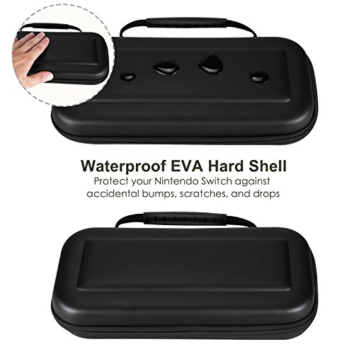 Cubierta para Nintendo Switch - Estuche portátil TUXWANG EVA con Banda elástica Plegable.Adecuado para Cassettes de Juegos y Otros Accesorios de Cambio de Nintendo
