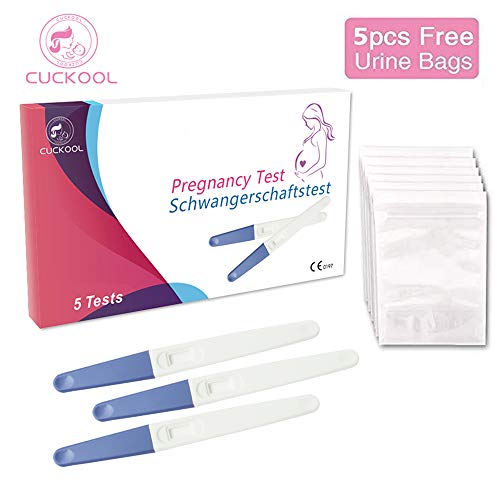Cuckool-5 test de embarazo ultrasensibles (10mIU/ml) 5 HCG