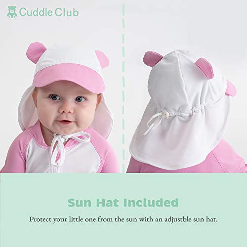Cuddle Club Traje de Baño de una Sola Pieza Anti UV 50+ Bañador Bebé con Protección Solar – SunziesBearBlue0-3m
