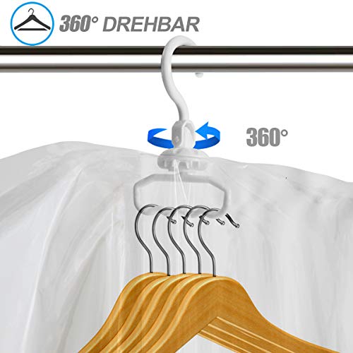 Cuelgan Bolsas de Almacenaje al Vacío 4 Unidades (2*Largo(135x70cm) + 2*Pequeñas(105x70cm)) Bolsas de Vacío para Guardar Ropa, Ropa de Cama, Edredones, Almohadas, Mantas, Cortinas