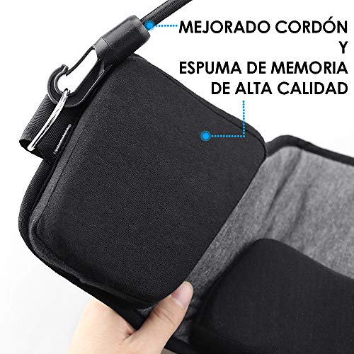 Cuello Hamaca Cervical Traccion | U UZOPI Cuello Alivio del dolor Cuello Estiramiento Alivio Fatiga Herramientas para el Alivio del Dolor de Cuello y Fisioterapia(con Mascara de Ojo,Negro)