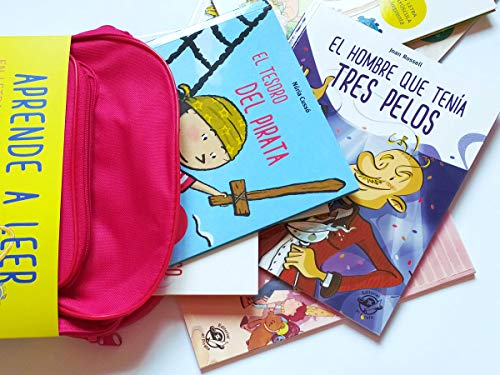 Cuentos para aprender a leer en letra MAYÚSCULA y de imprenta: 9 cuentos con una mochila de regalo: 10