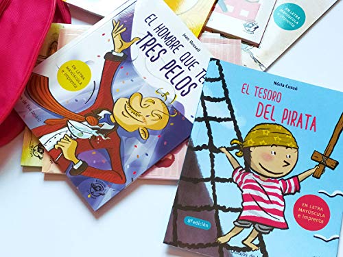 Cuentos para aprender a leer en letra MAYÚSCULA y de imprenta: 9 cuentos con una mochila de regalo: 10