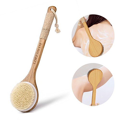Cuerpo Cepillo,Cepillo de baño,Cepillo Espalda Ducha,Limpiar Espalda y Euerpo,Exfoliación,Masajee,SPA,Detox,Anti celulitis,Obtener Piel Suav