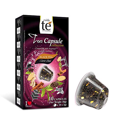 CUIDA TÉ - Té Cápsulas Nespresso, Compatibles con Máquinas Nespresso, 60 Cápsulas Té para Nespresso
