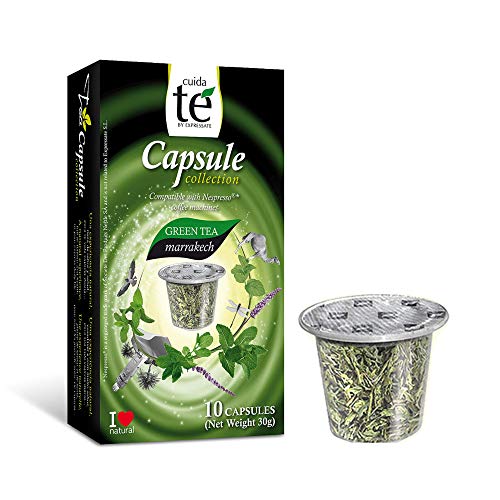 CUIDA TÉ - Té Cápsulas Nespresso, Compatibles con Máquinas Nespresso, 60 Cápsulas Té para Nespresso