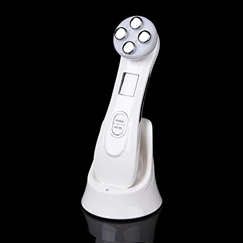 Cuidado De La Piel Aparato De La Belleza De La Vibración, La Cara RF Y La Belleza Mesoterapia Electroporación Pen RF Fotón Piel Regeneración Eliminación De Arrugas Facial Facial LED,Blanco