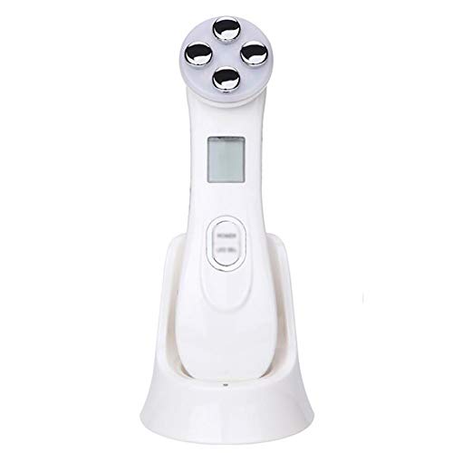 Cuidado De La Piel Aparato De La Belleza De La Vibración, La Cara RF Y La Belleza Mesoterapia Electroporación Pen RF Fotón Piel Regeneración Eliminación De Arrugas Facial Facial LED,Blanco