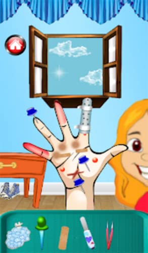 Cuidado de manos de niños