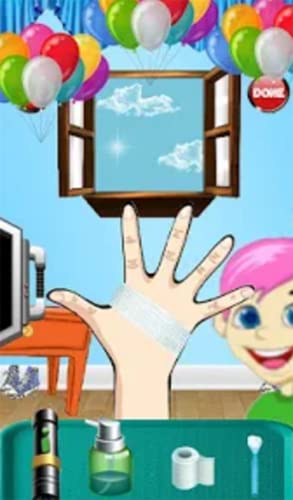 Cuidado de manos de niños