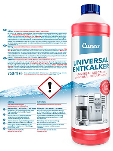 Cunea I Descalcificador liquido I Para máquinas de café esprreso (750ml)