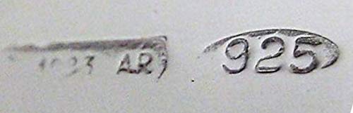 Cunill plata estrecho marco para 5 por 7 pulgadas fotografía con cuentas, Plata de Ley