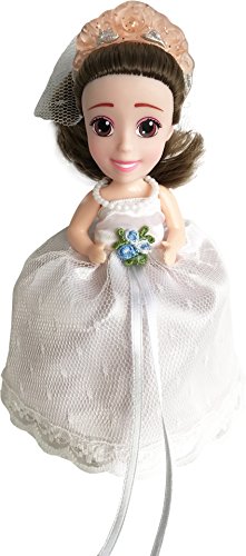 Cupcake Surprise - Muñeca perfumada de 14 cm, temática de Boda, Incluye una Tiara y un Cepillo, Modelos y perfumes aleatorios, Juguete para niños a Partir de 3 años, CUP03