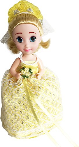 Cupcake Surprise - Muñeca perfumada de 14 cm, temática de Boda, Incluye una Tiara y un Cepillo, Modelos y perfumes aleatorios, Juguete para niños a Partir de 3 años, CUP03