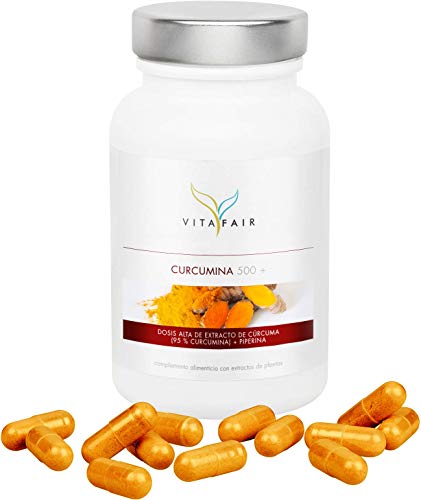 Cúrcuma - 1000mg por Porción - 90 cápsulas - 95% de Curcumina = 950mg - + Piperina - Vegano - Máxima Biodisponibilidad - German Quality