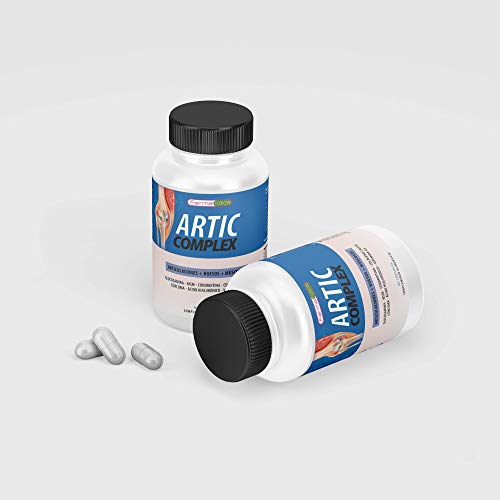 Cúrcuma, Glucosamina, Condroitina y Colágeno | Elimina el dolor en músculos, articulaciones y huesos | Potente antiinflamatorio con acción analgésica | Repara las articulaciones | 90 cápsulas