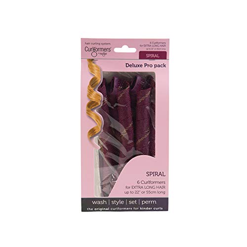 Curlformers - Set complementario de 6 rizadores de pelo para rizos semiabiertos - No requieren calor - Aplicador no incluido - Para cabellos de hasta 55 cm (22") de largo