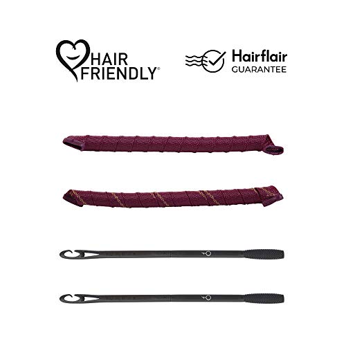 Curlformers - Set de 40 rizadores de pelo para rizos semiabiertos - No requieren calor - Con 2 aplicadores - Para cabellos de hasta 75 cm (29") de largo