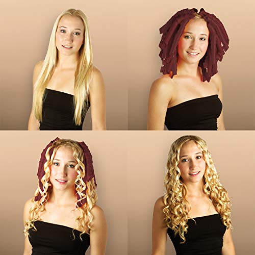 Curlformers - Set de 40 rizadores de pelo para rizos semiabiertos - No requieren calor - Con 2 aplicadores - Para cabellos de hasta 75 cm (29") de largo